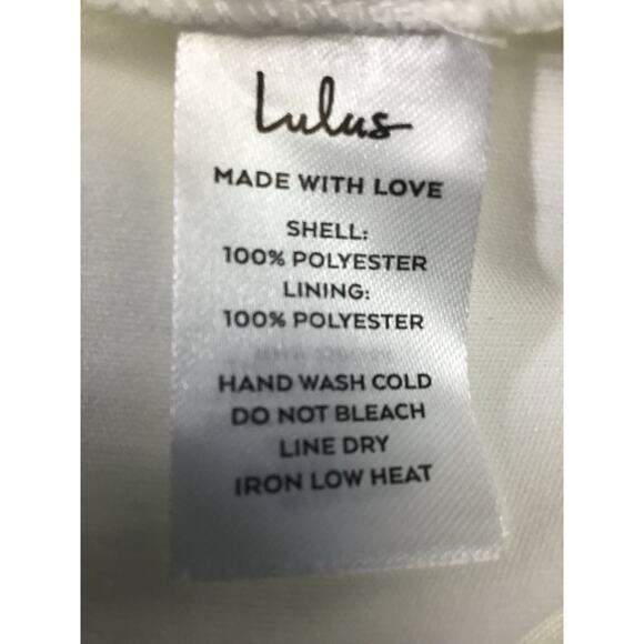 LULU'S Sz S Romantic Desire Ivory Floral Burnout Tie-Back Jumpsuit  NEW 0b7 - Picture 6 of 9